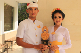Bermodalkan 4 Hari Latihan, Pradiva dan Fitria Raih Juara 2 Lomba Tata Busana Tingkat SMA se-Bali