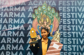Bentuk Pelestarian Tradisi, Arya Gaet Juara 3 Nyurat Lontar Se-Bali