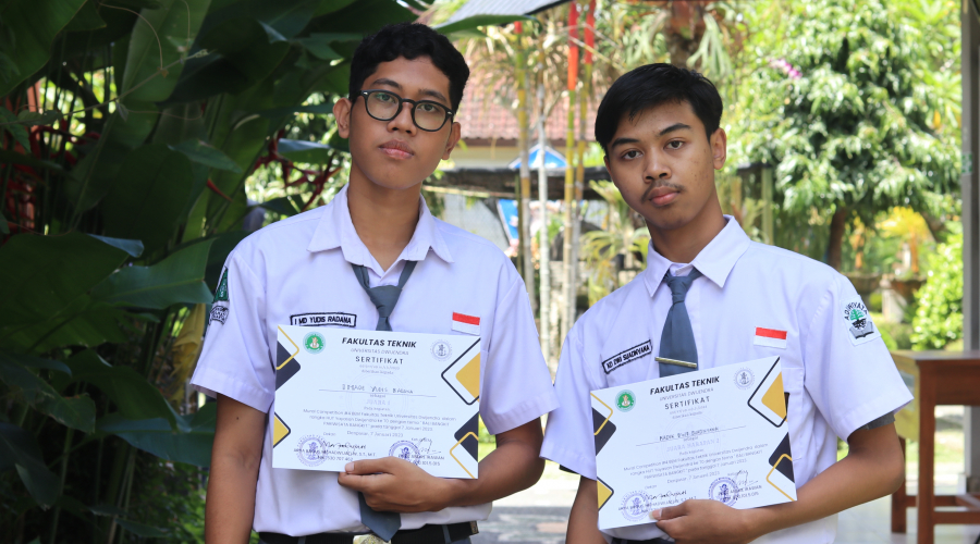 Penuh Kreativitas, Dua Siswa Suksma Gaet Juara Mural Se-Bali