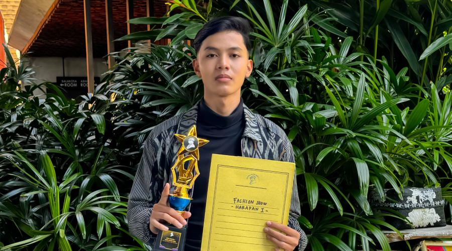Belajar Autodidak, Abimana Raih Juara Harapan 1 Fashion Show