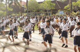 Sehat Gembira, Warga Suksma Ikuti Senam Bersama