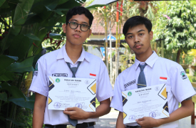 Penuh Kreativitas, Dua Siswa Suksma Gaet Juara Mural Se-Bali