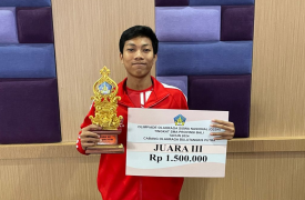 Latihan Rutin Kunci Sudiarta Raih Juara 3 Bulu Tangkis Tunggal