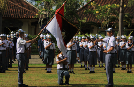 Pelantikan Ketua dan Kepengurusan OSIS SUKSMA Masa Bakti 2021/2022 di SMA Negeri 1 Sukawati