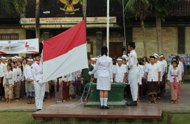 Penuh Antusias, SMAN 1 Sukawati Rayakan Hari Jadi ke-67 Provinsi Bali