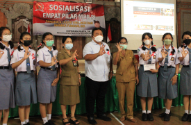 Siswa-Siswi Suksma Antusias Ikuti Sosialisasi 4 Pilar Kebangsaan, I Nyoman Parta: 